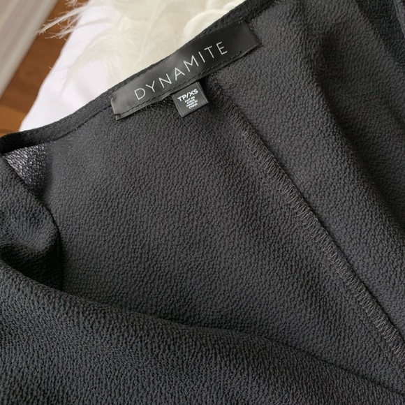 Black low cut midi dress - Picture 4 of 5